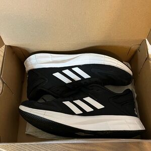 Adidas Black and White Mesh Sneakers